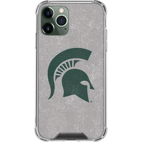 Michigan State University Grey Spartans Logo iPhone 12 Pro Clear Case