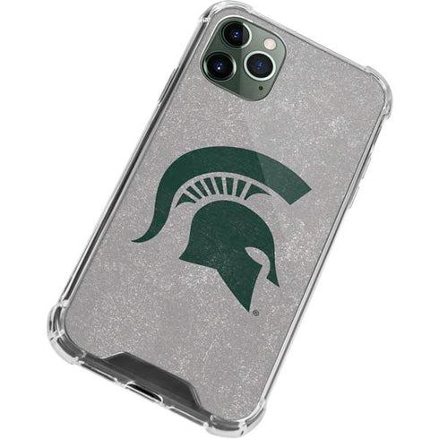 Michigan State University Grey Spartans Logo iPhone 12 Pro Clear Case