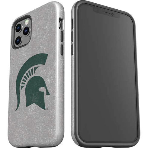 Michigan State University Grey Spartans Logo iPhone 12 Pro Impact Case