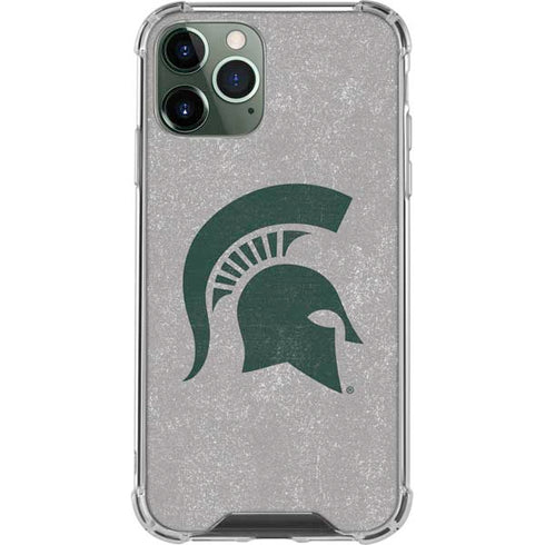 Michigan State University Grey Spartans Logo iPhone 12 Pro Max Clear Case