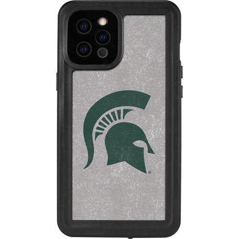 Michigan State University Grey Spartans Logo iPhone 12 Pro Max Waterproof Case