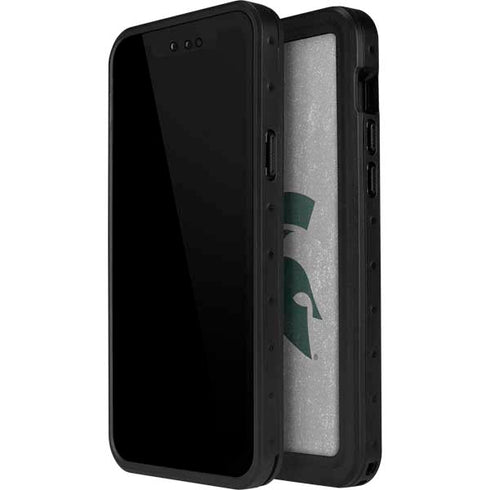 Michigan State University Grey Spartans Logo iPhone 12 Pro Waterproof Case