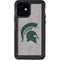 Michigan State University Grey Spartans Logo iPhone 12 Waterproof Case