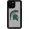 Michigan State University Grey Spartans Logo iPhone 13 Mini Waterproof Case