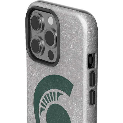 Michigan State University Grey Spartans Logo iPhone 13 Pro Impact Case