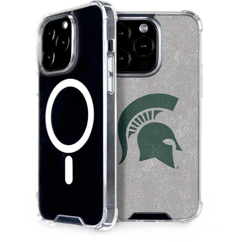 Michigan State University Grey Spartans Logo iPhone 13 Pro MagSafe Case