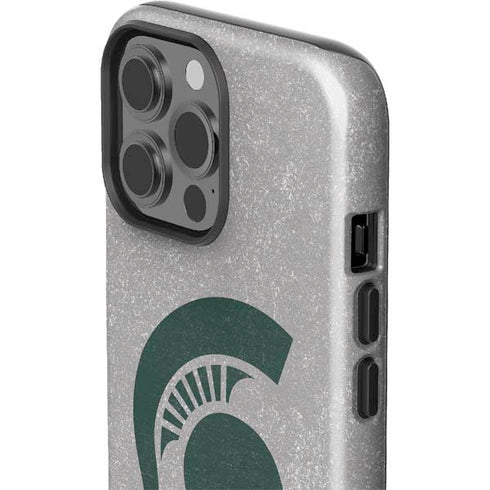 Michigan State University Grey Spartans Logo iPhone 13 Pro Max Impact Case