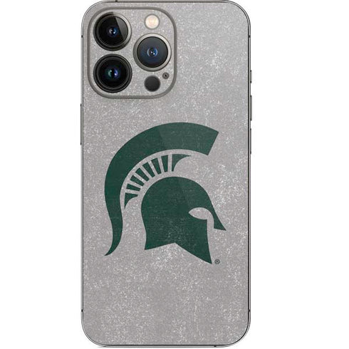 Michigan State University Grey Spartans Logo iPhone 13 Pro Skin