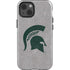 Michigan State University Grey Spartans Logo iPhone 15 Impact Case