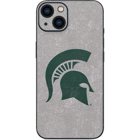 Michigan State University Grey Spartans Logo iPhone 14 Plus Skin