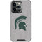 Michigan State University Grey Spartans Logo iPhone 14 Pro Clear Case