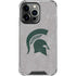 Michigan State University Grey Spartans Logo iPhone 14 Pro Clear Case