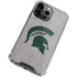 Michigan State University Grey Spartans Logo iPhone 15 Pro Clear Case