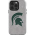 Michigan State University Grey Spartans Logo iPhone 14 Pro Impact Case