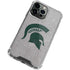 Michigan State University Grey Spartans Logo iPhone 14 Pro Max Clear Case
