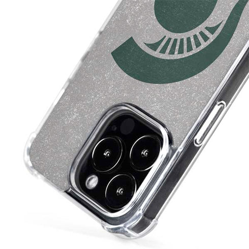 Michigan State University Grey Spartans Logo iPhone 15 Pro Max MagSafe Case