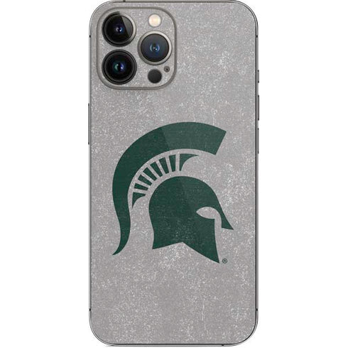 Michigan State University Grey Spartans Logo iPhone 14 Pro Max Skin