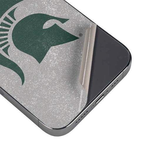 Michigan State University Grey Spartans Logo iPhone 14 Pro Max Skin