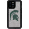 Michigan State University Grey Spartans Logo iPhone 14 Pro Max Waterproof Case