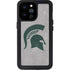 Michigan State University Grey Spartans Logo iPhone 14 Pro Max Waterproof Case