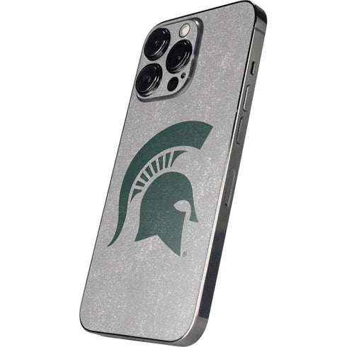 Michigan State University Grey Spartans Logo iPhone 14 Pro Skin