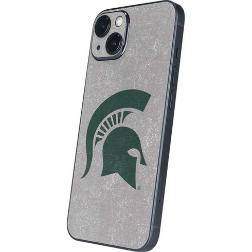 Michigan State University Grey Spartans Logo iPhone 14 Skin