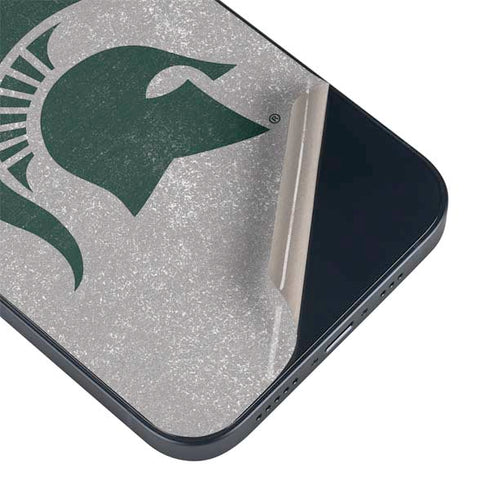 Michigan State University Grey Spartans Logo iPhone 14 Skin