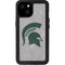 Michigan State University Grey Spartans Logo iPhone 15 Plus Waterproof Case
