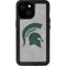 Michigan State University Grey Spartans Logo iPhone 15 Waterproof Case