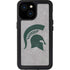 Michigan State University Grey Spartans Logo iPhone 15 Waterproof Case