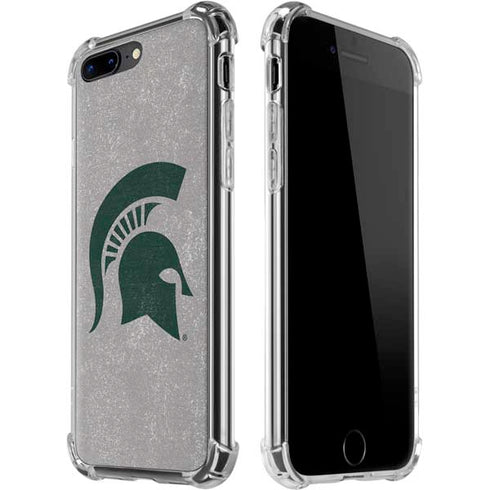 Michigan State University Grey Spartans Logo iPhone 7/8 Plus Clear Case