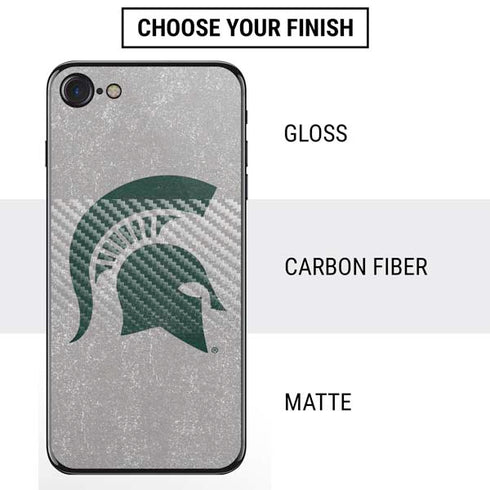 Michigan State University Grey Spartans Logo iPhone SE (2nd & 3rd Gen) Skin