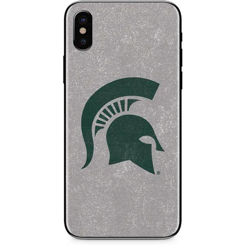 Michigan State University Grey Spartans Logo iPhone X Skin