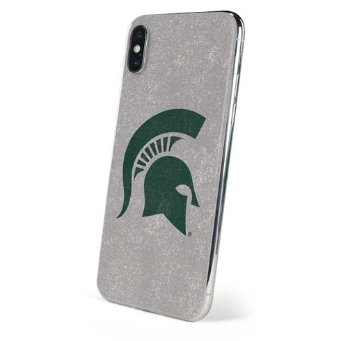 Michigan State University Grey Spartans Logo iPhone X Skin