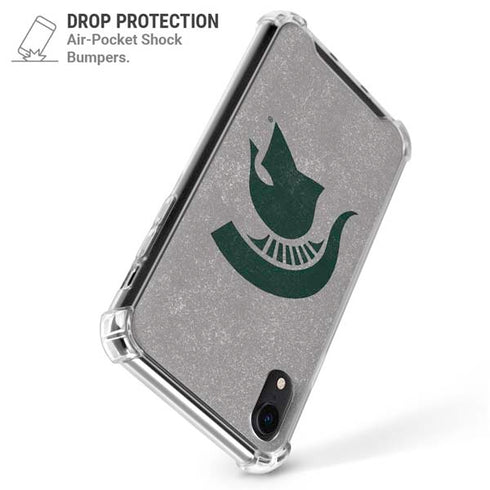 Michigan State University Grey Spartans Logo iPhone XR Clear Case