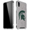 Michigan State University Grey Spartans Logo iPhone XR Clear Case
