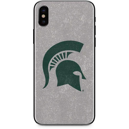 Michigan State University Grey Spartans Logo iPhone XS Skin
