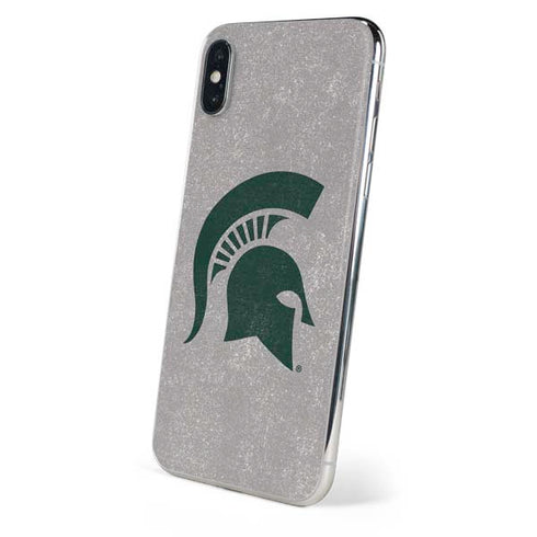 Michigan State University Grey Spartans Logo iPhone XS Skin