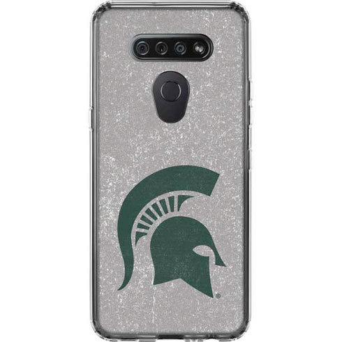 Michigan State University Grey Spartans Logo LG K51/Q51 Clear Case