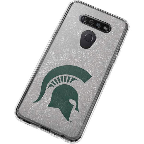 Michigan State University Grey Spartans Logo LG K51/Q51 Clear Case