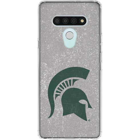 Michigan State University Grey Spartans Logo LG Stylo 6 Clear Case