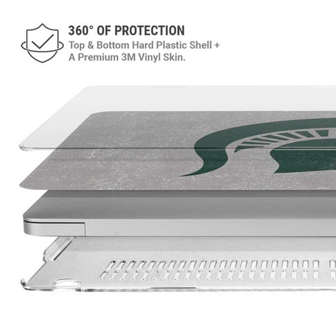 Michigan State University Grey Spartans Logo MacBook Air 13in M1 (2021) Case plus Skin