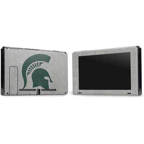 Michigan State University Grey Spartans Logo Nintendo Switch Bundle Skin