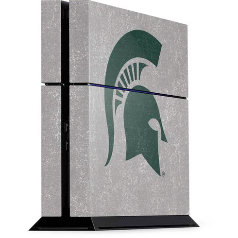 Michigan State University Grey Spartans Logo PS4 Console Skin