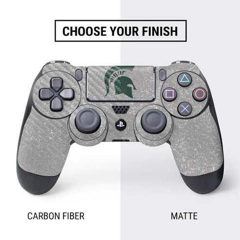 Michigan State University Grey Spartans Logo PS4 Controller Skin