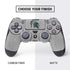 Michigan State University Grey Spartans Logo PS4 Controller Skin