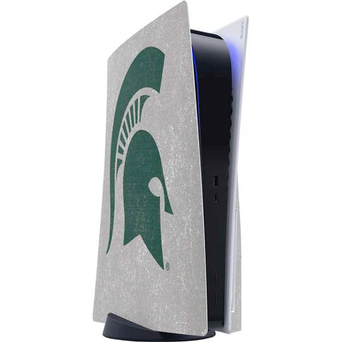 Michigan State University Grey Spartans Logo PS5 Console Skin