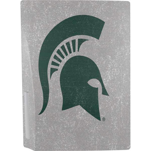 Michigan State University Grey Spartans Logo PS5 Console Skin