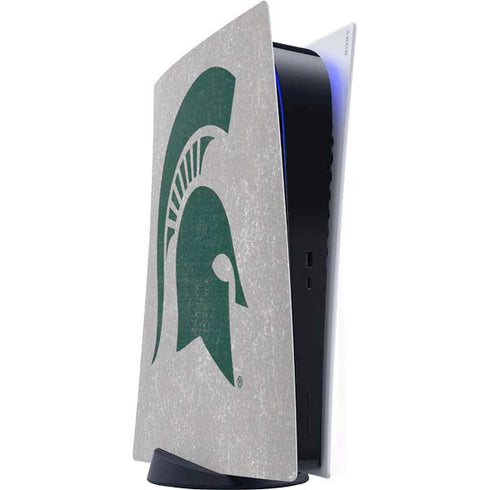Michigan State University Grey Spartans Logo PS5 Digital Edition Console Skin