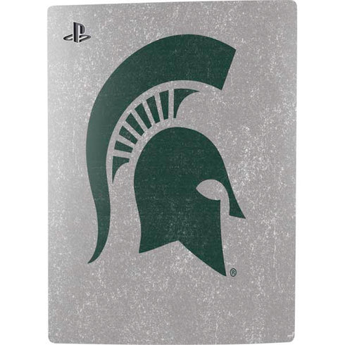 Michigan State University Grey Spartans Logo PS5 Digital Edition Console Skin